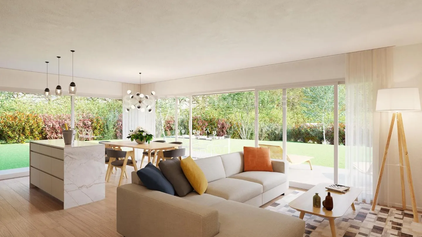 Modernes Gartenapartment in Meyrin - Foto 1 von 10