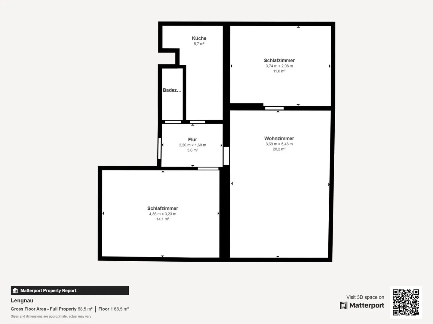 Charmante 3-Zimmer-Wohnung mit renoviertem Flair - zentral in Lengnau - Foto 10 di 10