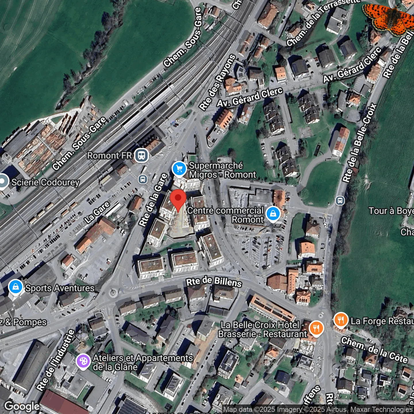 ROHE GLASFLÄCHE VON 25M² - Vor dem Bahnhof Romont! - Foto 6 von 6