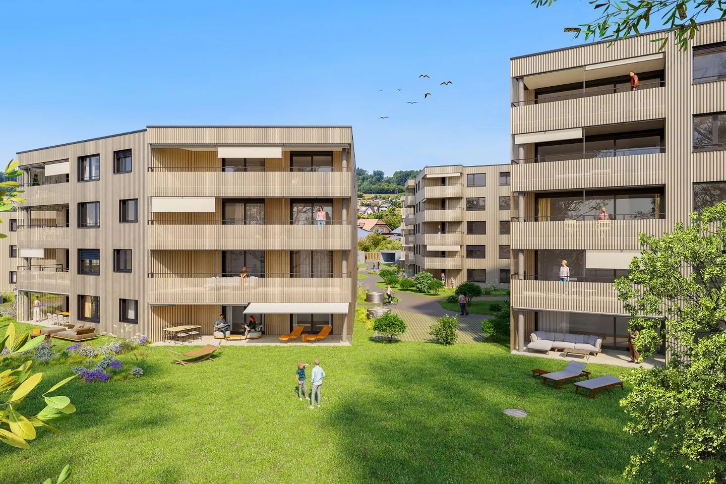 05412 - Wohnung 4,5 Zimmer - IMP. CHAMP-RIOND 2 - MATRAN - Foto 2 von 9