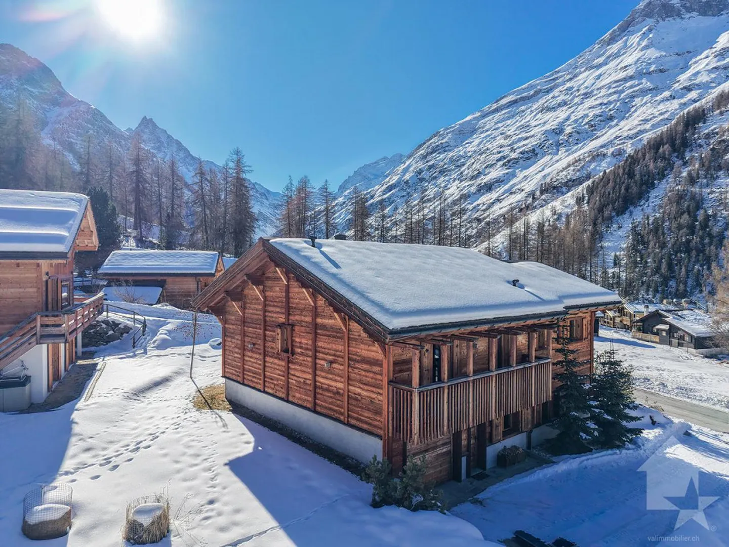 Im Herzen des Val d'Anniviers, wunderschönes Chalet von hohem Standard - Foto 3 von 30