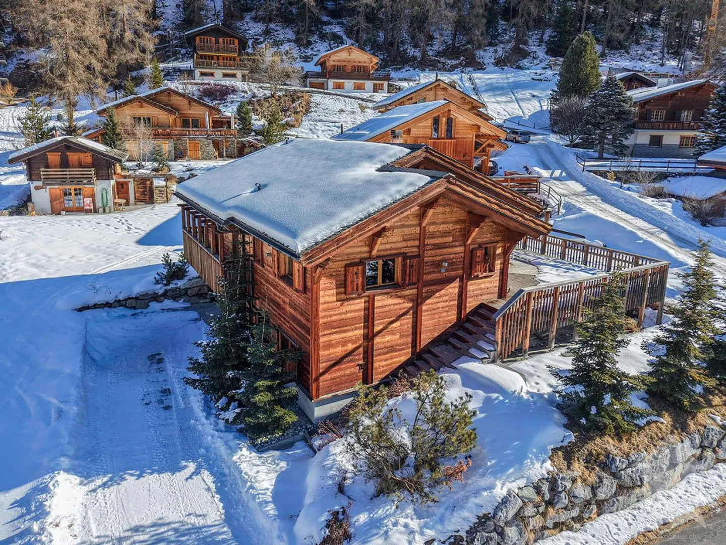 Im Herzen des Val d'Anniviers, wunderschönes Chalet von hohem Standard - Foto 6 von 30