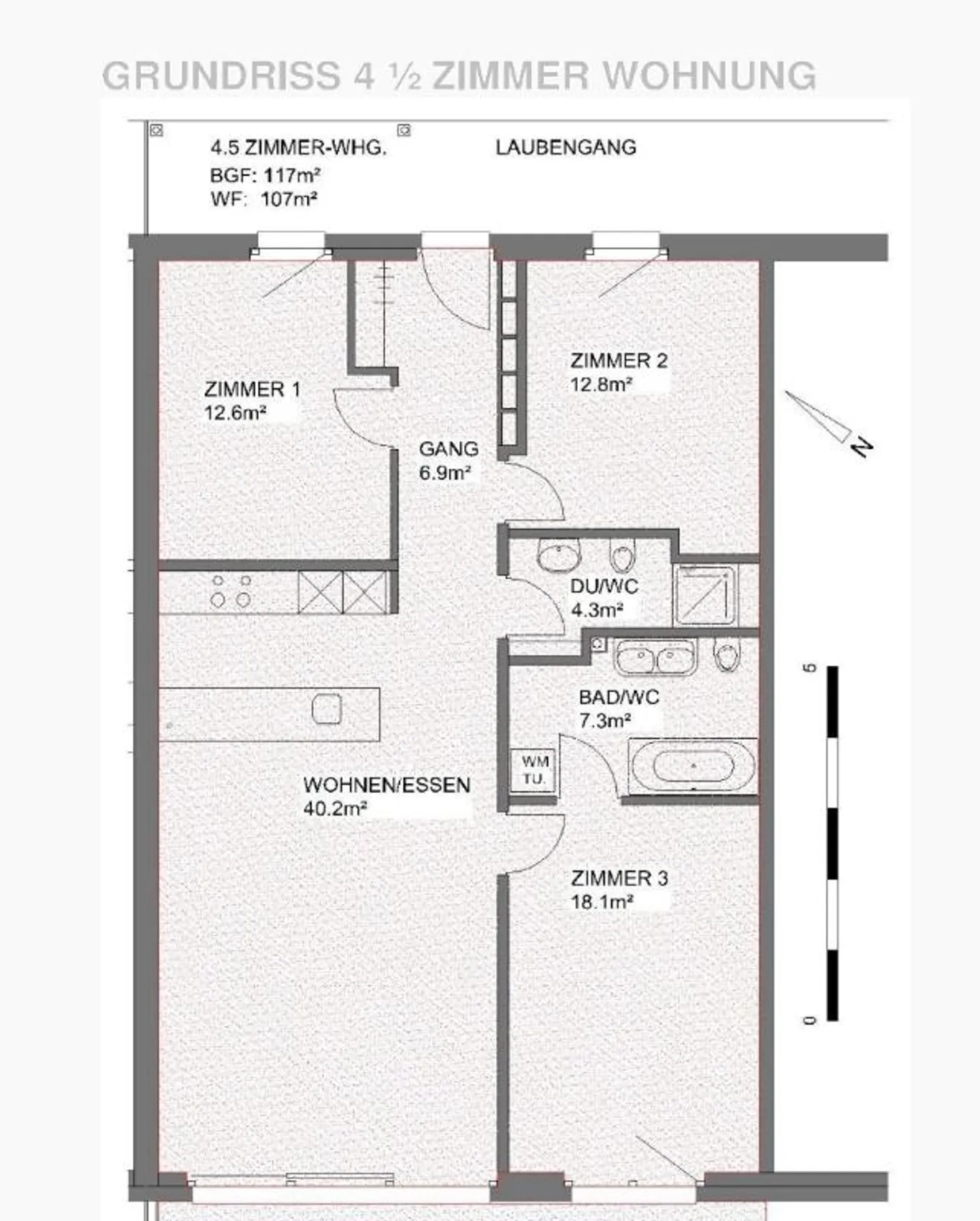 «4.5 Zimmer Wohnung» - Foto 5 von 5