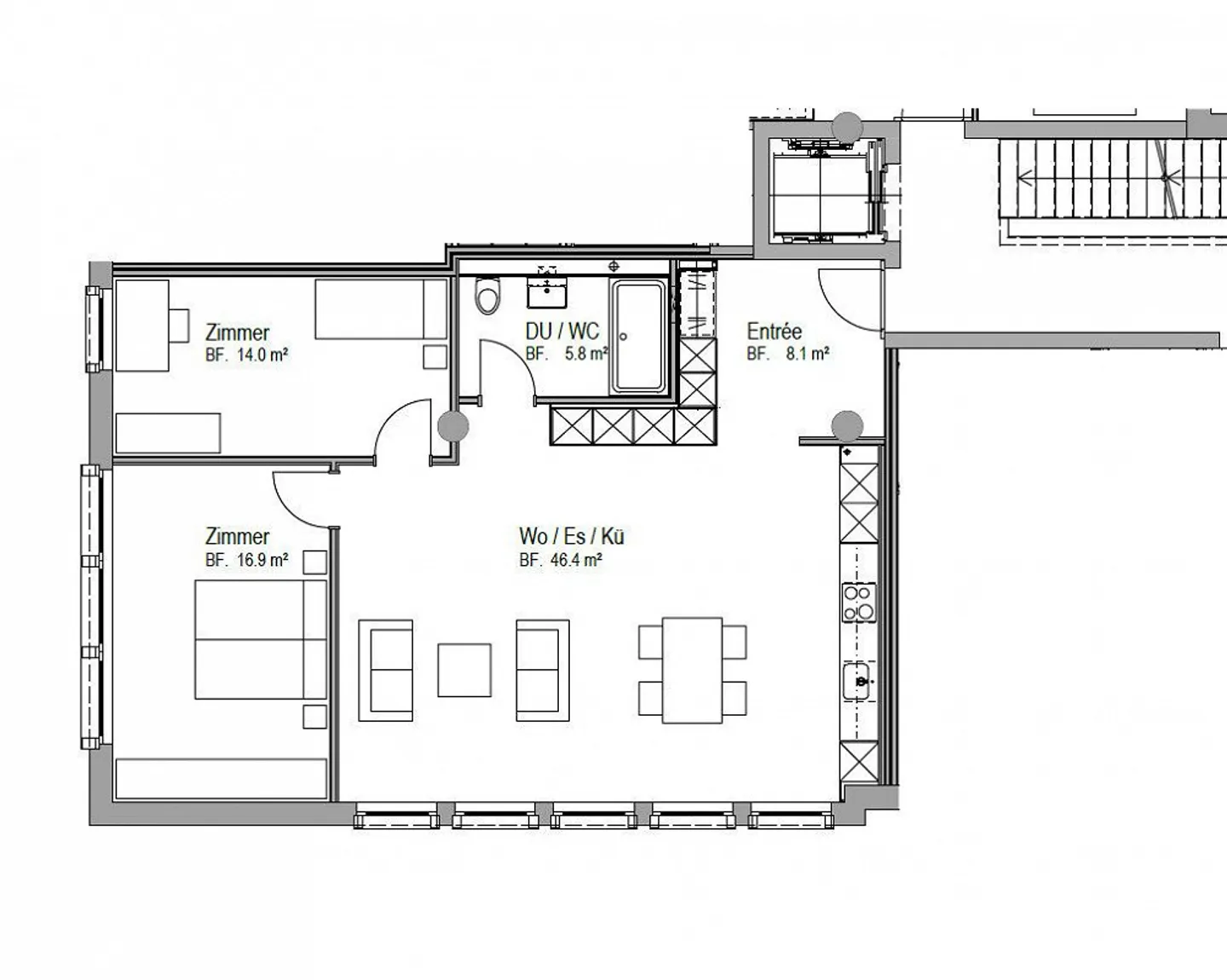 Appartement moderne de la vieille ville - Photo 10 sur 10