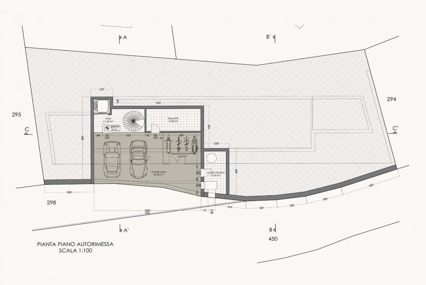 GENEHMIGTES PROJEKT FÜR EIN ZWEIFAMILIENHAUS MIT SEEBLICK IN NEGGIO - Foto 5 von 9