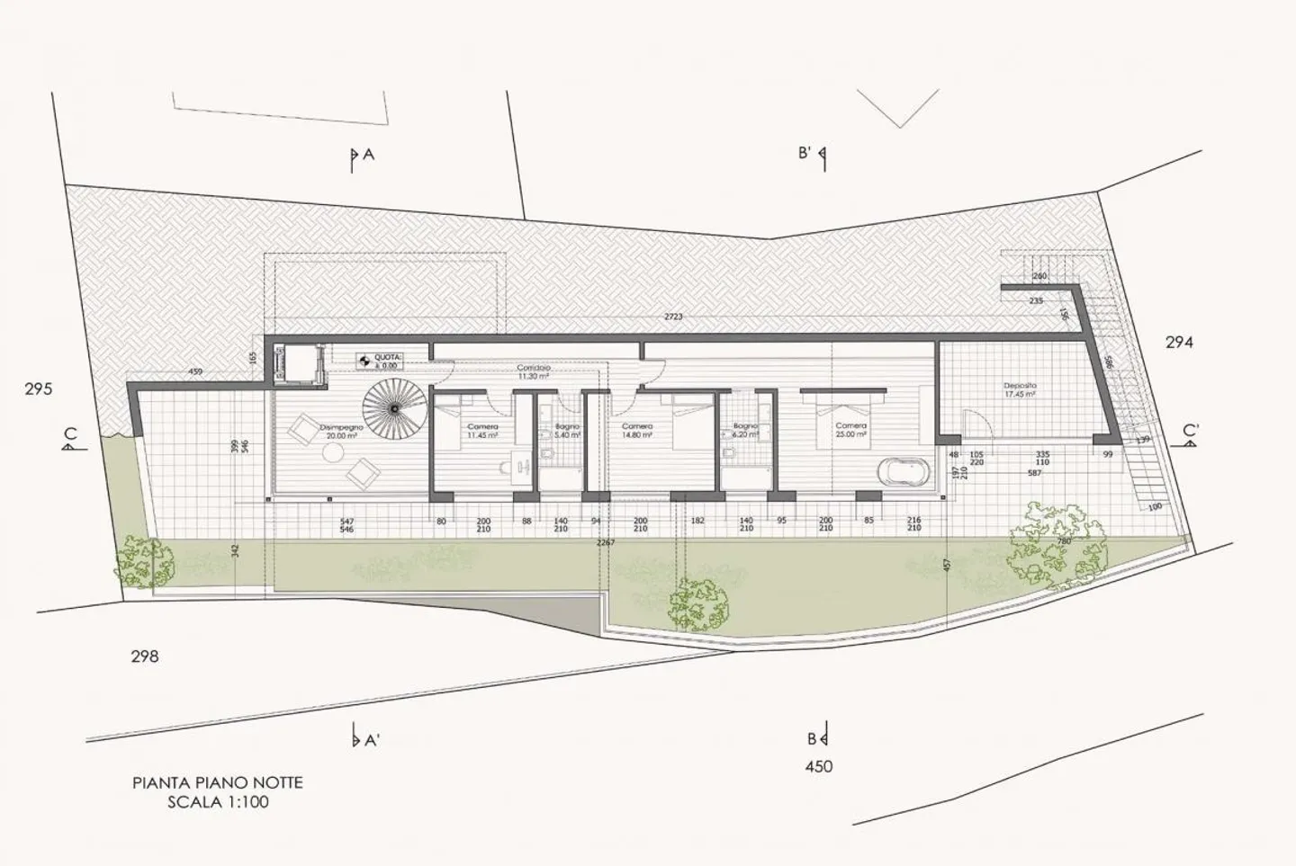 GENEHMIGTES PROJEKT FÜR EIN ZWEIFAMILIENHAUS MIT SEEBLICK IN NEGGIO - Foto 3 von 9