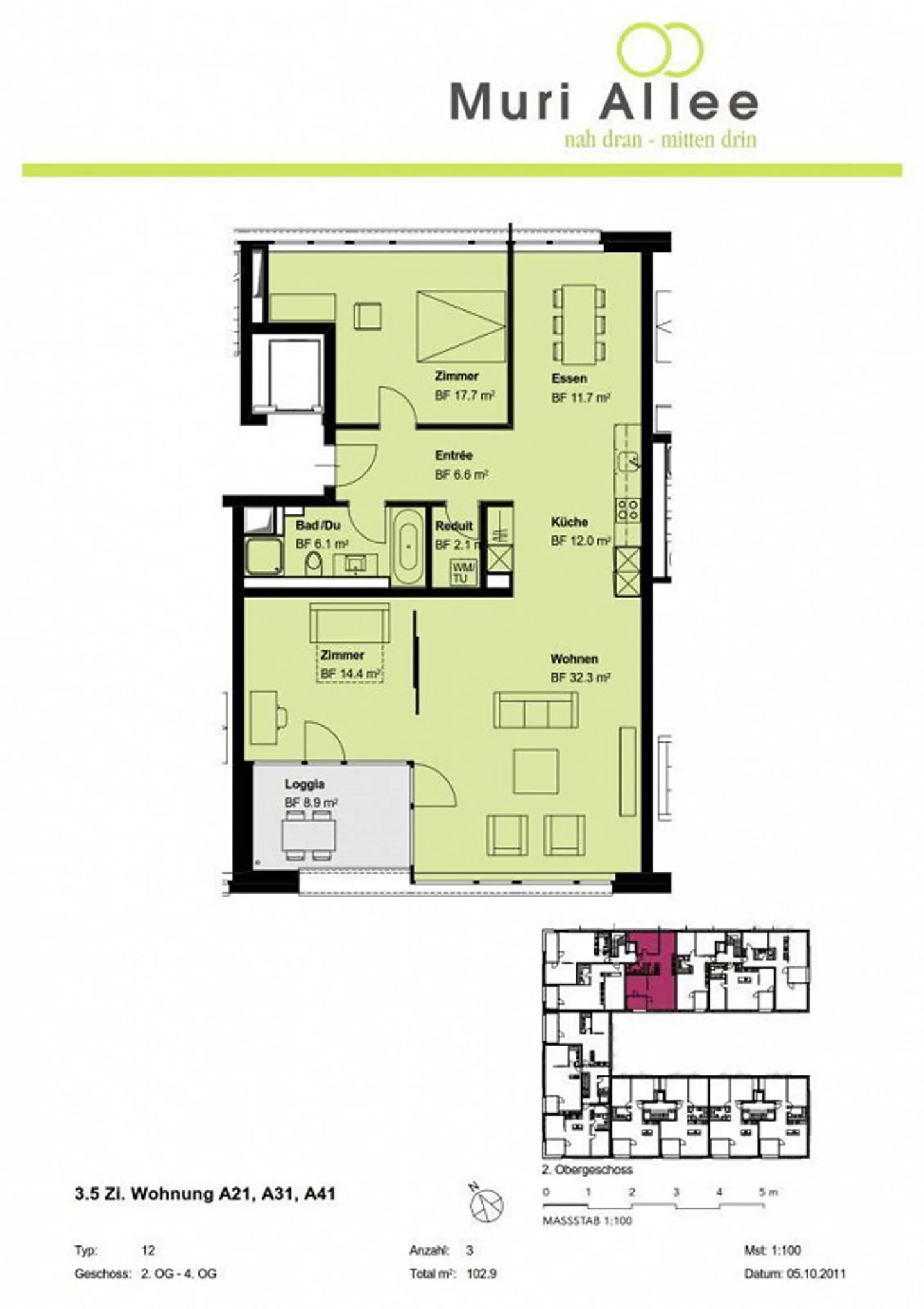 Charmante appartement 3.5 pièces - Photo 8 sur 8