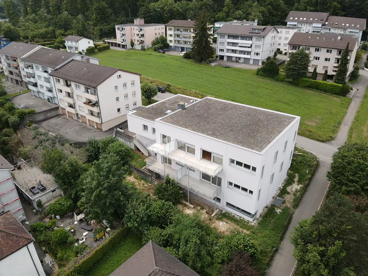 Appartements neufs fantastiques : (202) 3,5 pièces, grandes terrasses, hauts plafonds, cave, WM/TU - Photo 1 sur 11