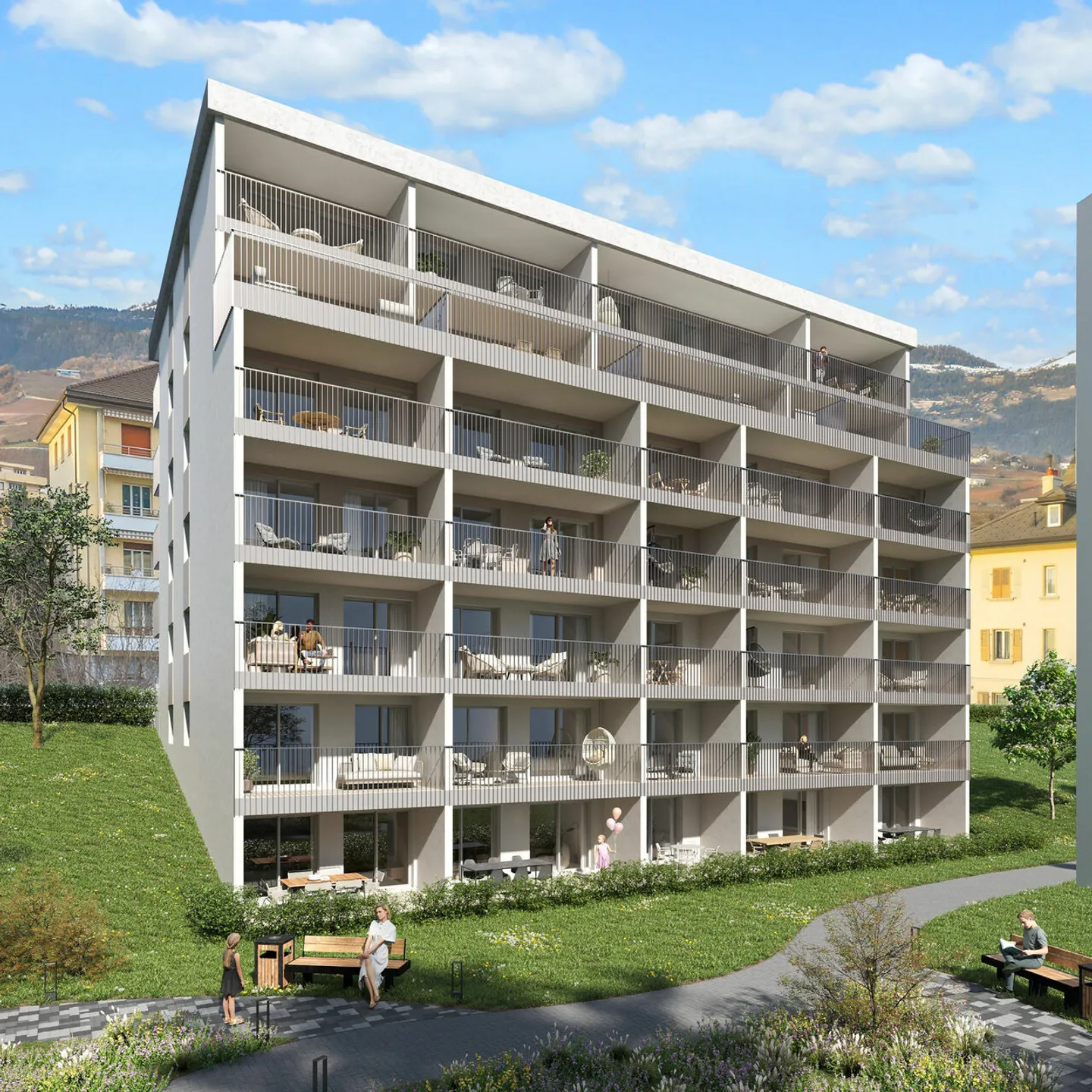 Duplex nuovi 4,5 stanze - al piano giardino - Foto 9 di 10