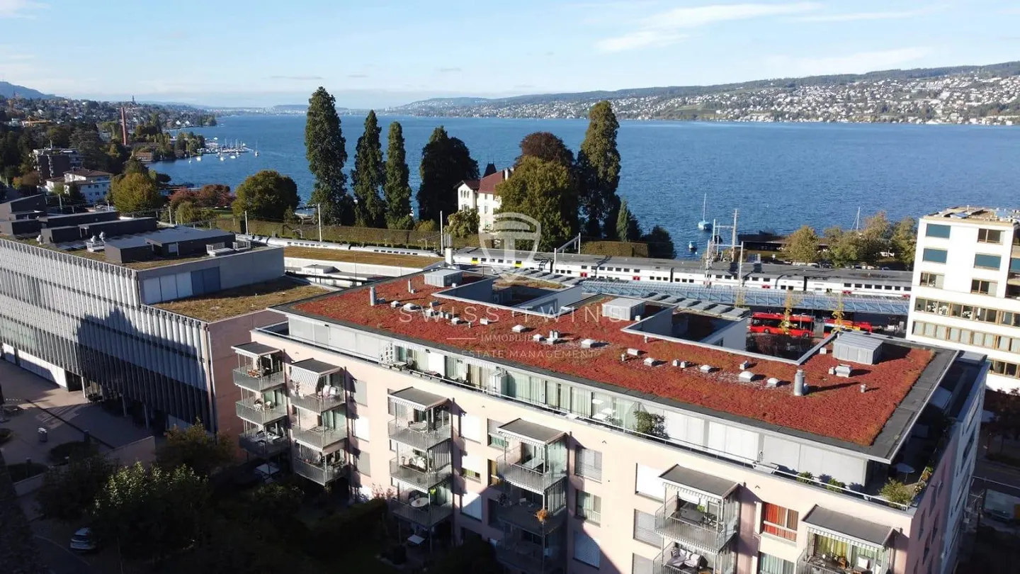 Attico luminoso di 3,5 stanze a Horgen - Terrazza, vista lago e opzionalmente completamente attrezzato - Foto 12 di 13