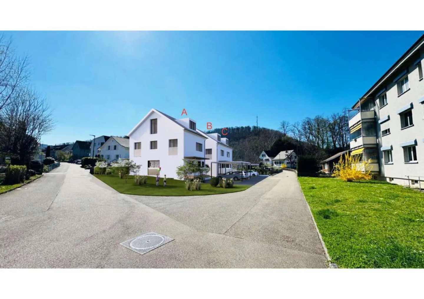 Large New Detached House, (House A), 6.5 Rooms with Garden, Studio, 3 Bathrooms, Carport & Parking - Photo 1 of 21