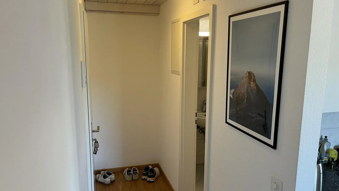 Light-flooded studio with Limmat view & parking space in Ennetbaden - Photo 3 of 6