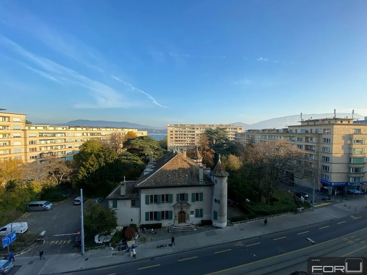 Sehr schöne 5,5-Zimmer-Wohnung mit freiem Blick und Balkonen in Sécheron - Foto 1 von 12