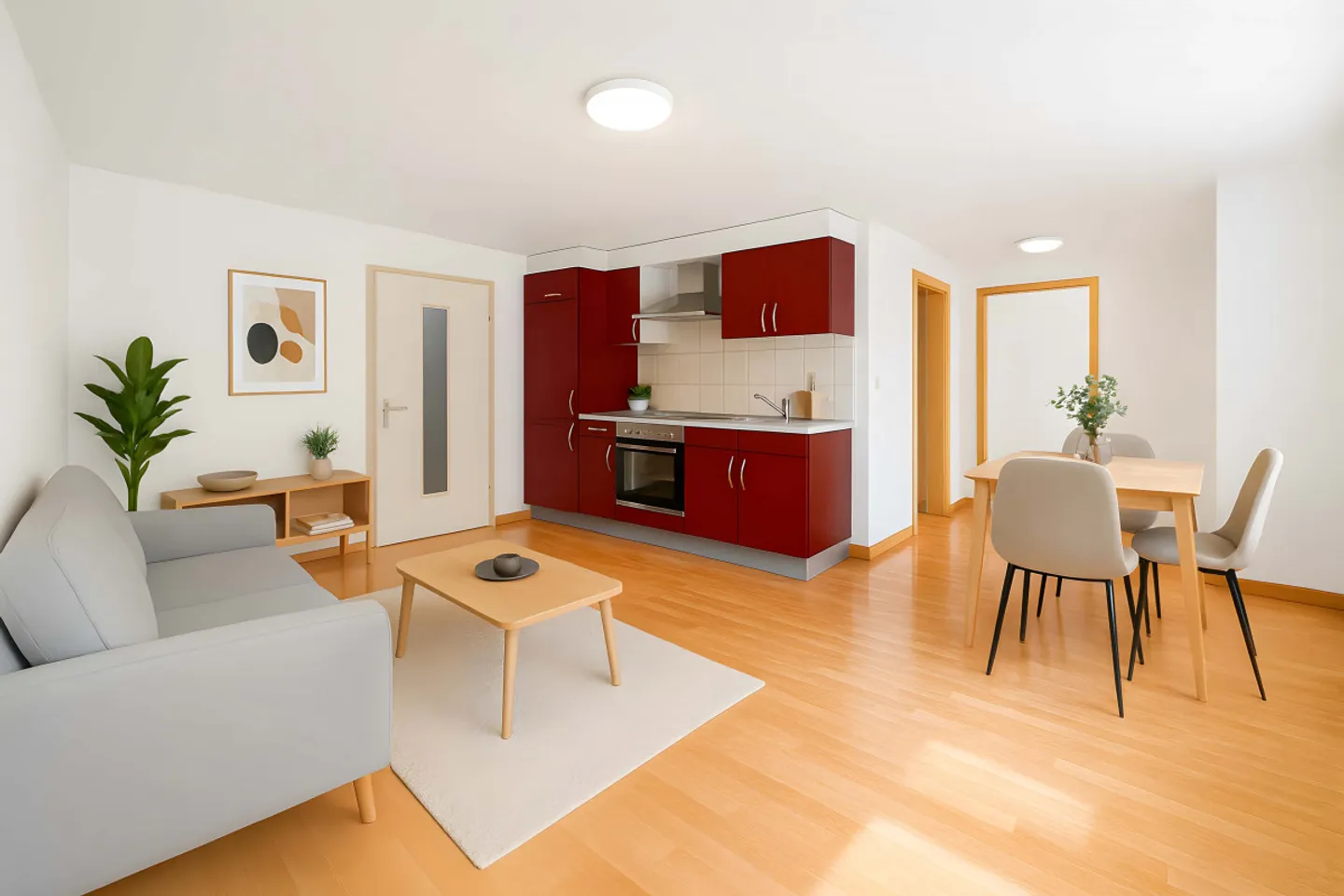 Appartamento moderno con 2 stanze e cucina aperta - Foto 1 di 3