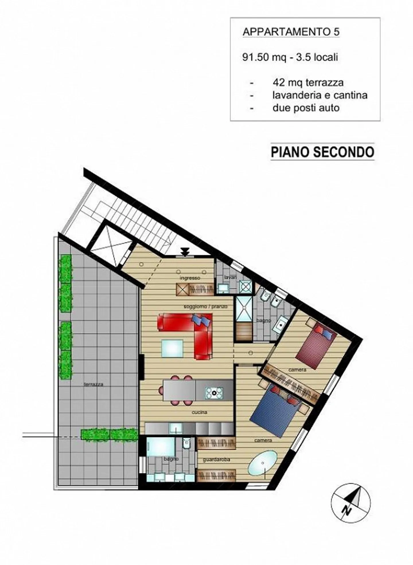 ATTICO MODERNE 3.5 PIÈCES AVEC TERRASSE DANS LE VERT À LUMINO - Photo 11 sur 11