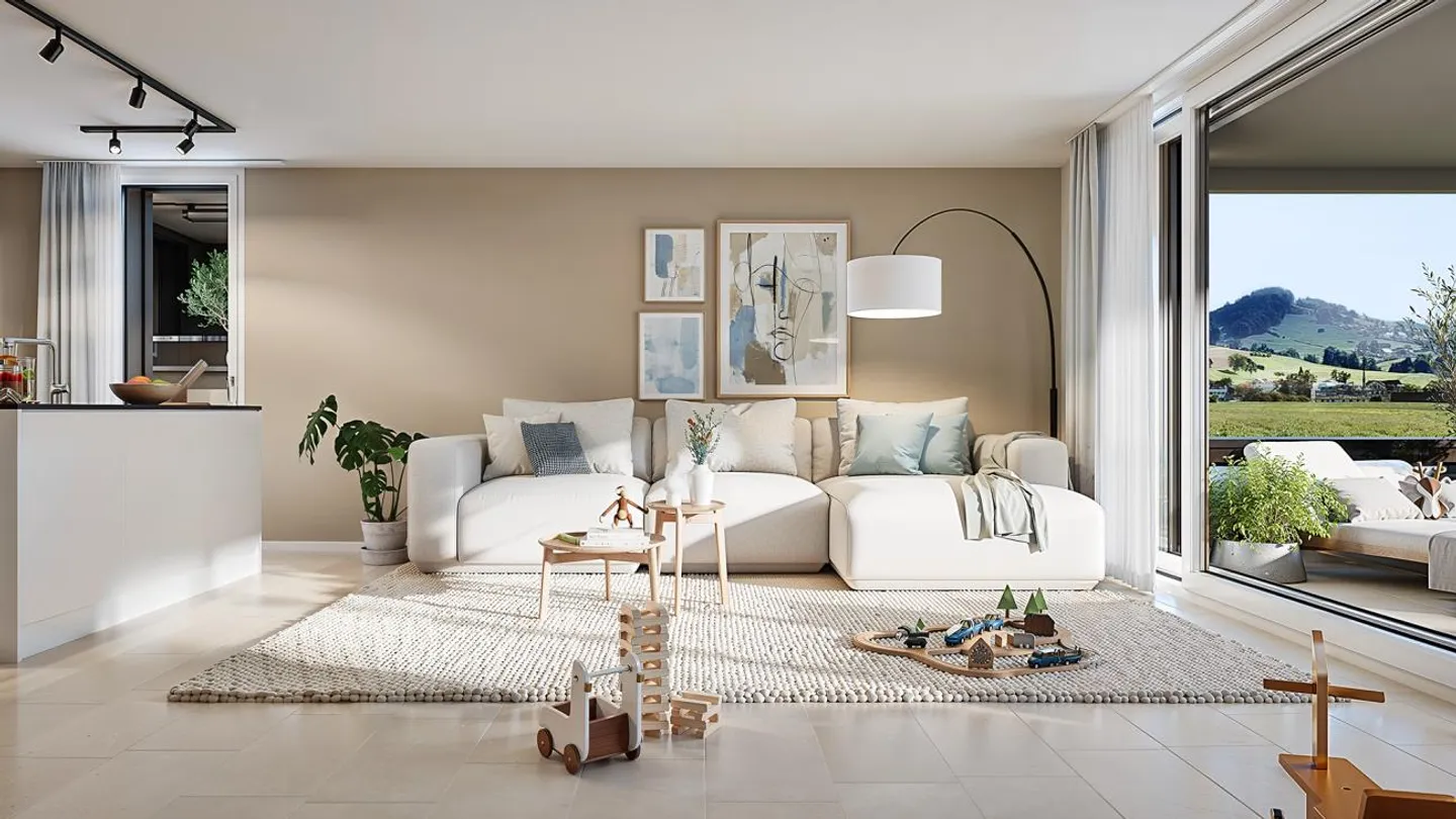 Projet de construction neuve Quatre Couronnes - Appartements de 4,5 pièces - Photo 3 sur 11