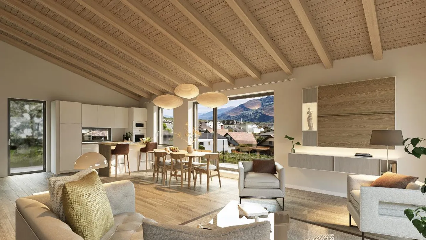 Superb architect-designed new apartment of 3.5 rooms with terrace and garden in a small condominium of 4 apartments. - Photo 6 of 8