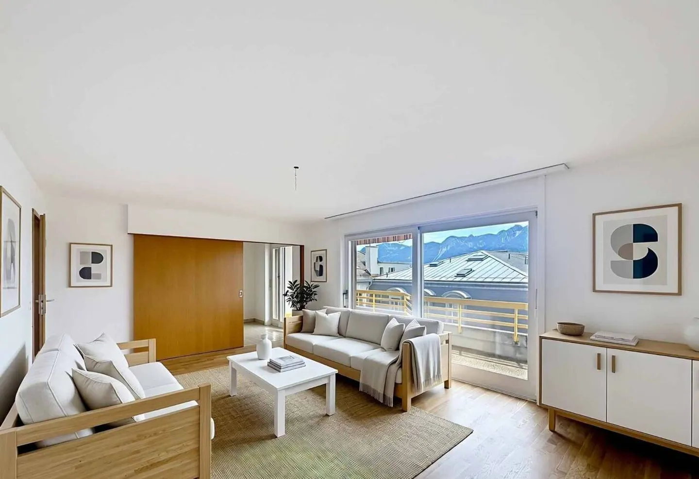 On the top floor - Large 3.5-room apartment on 1 level of 79 m2 + balcony - Photo 4 of 13