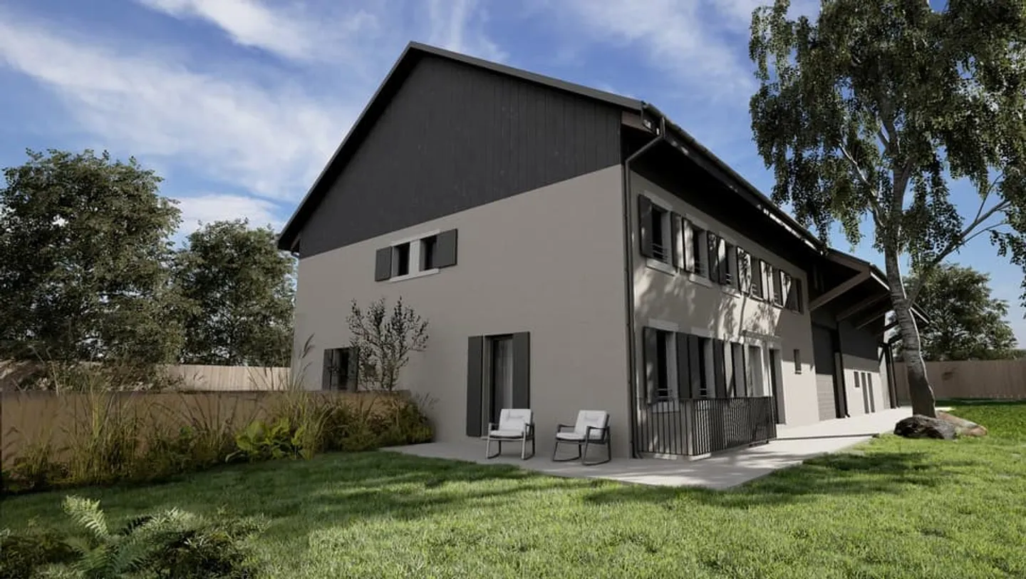 Opportunité rare à Montbrelloz - Projet de deux villas jumelées 4.5 pièces à per - Photo 3 sur 6