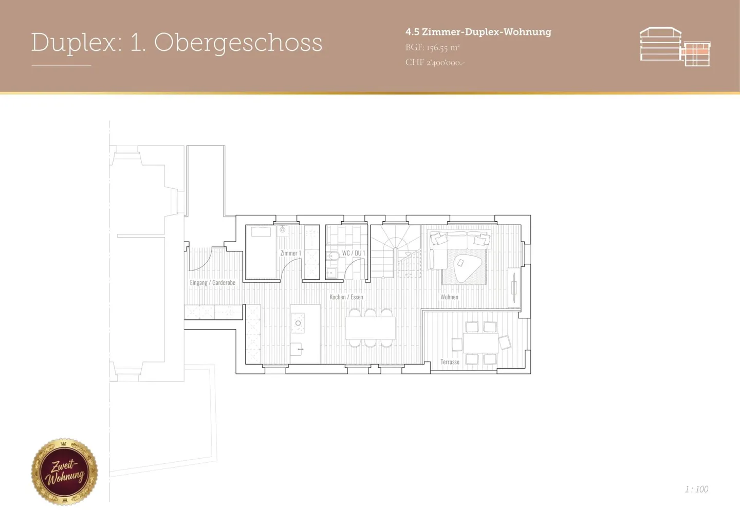 Dreamlike Maisonette Apartment "Pöschtli" by the Church in the Village Center - Photo 7 of 8