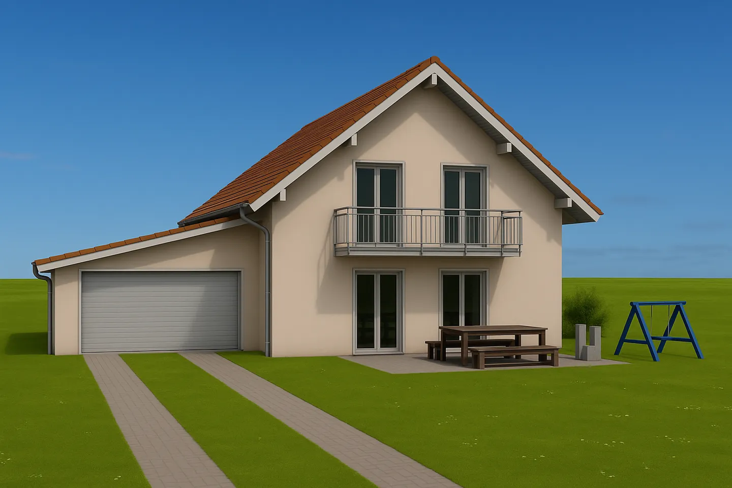Neues Einfamilienhaus an familienfreundlicher Lage - Foto 1 von 4