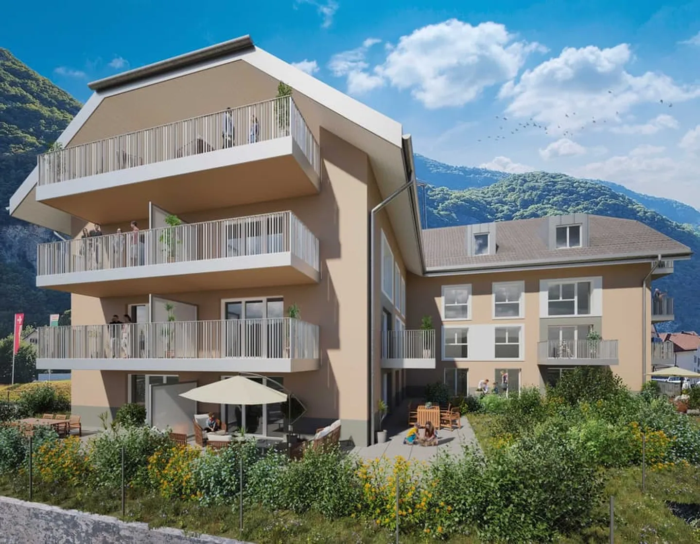 Appartamento di 3,5 locali con giardino in una nuova residenza. - Foto 2 di 13