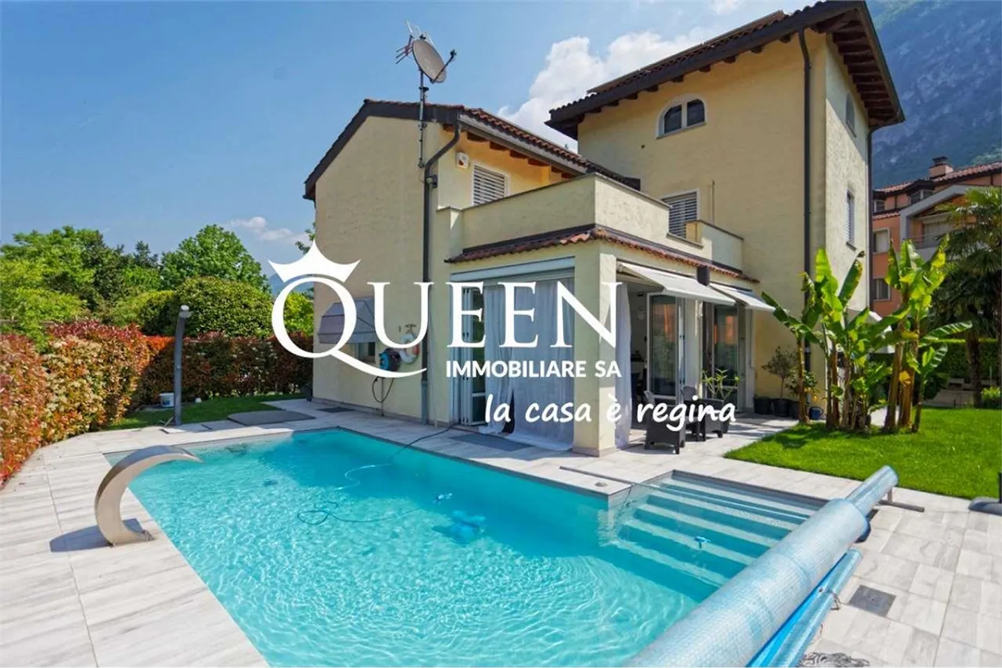 Riva San Vitale: villa 7.5 locali, 280 mq., con piscina e giardino - Foto 1 di 13