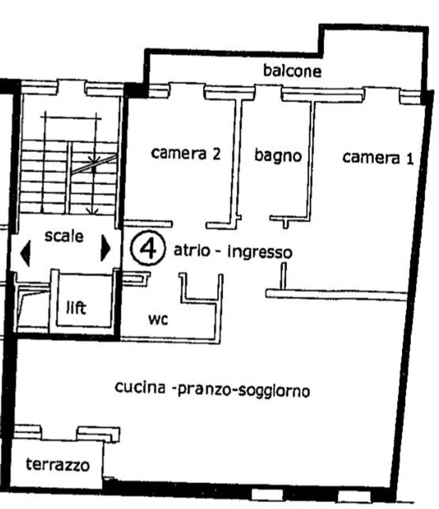 GERÄUMIGE UND BEQUEME 3.5 ZIMMER MIT ZWEI BALKONEN IN CHIASSO - Foto 11 von 11