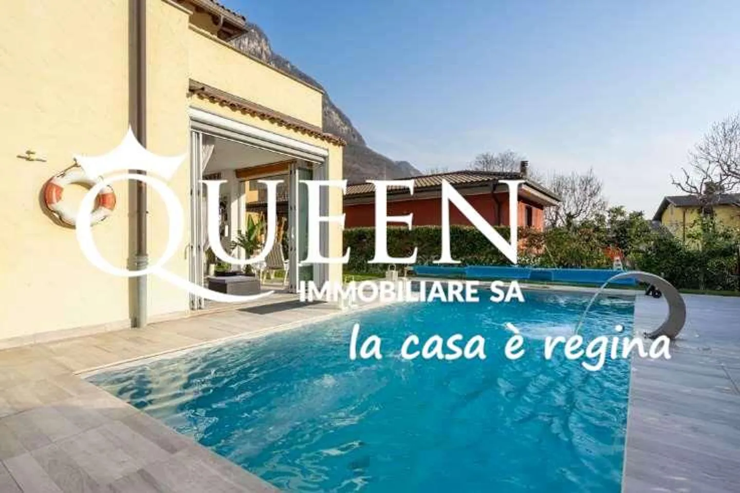 Riva San Vitale: villa 7.5 locali, 280 mq., con piscina e giardino - Foto 12 di 13