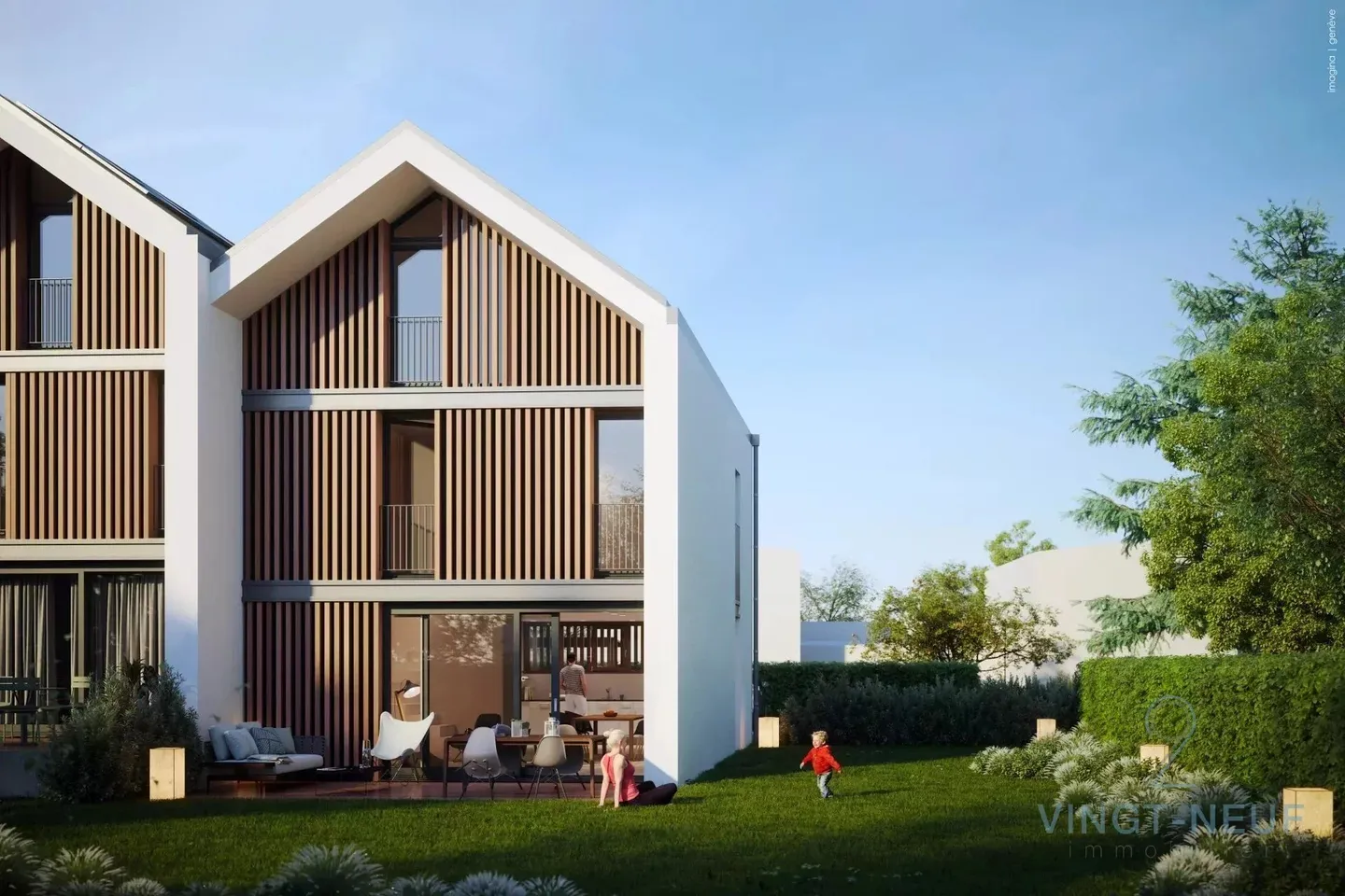 Coming soon - 3 semi-detached villas in the village of Onex - Photo 1 of 11