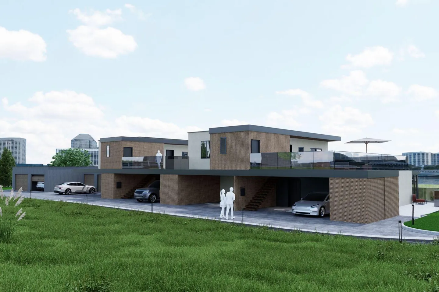 Maisons en rangée modernes avec vue imprenable - Photo 4 sur 9