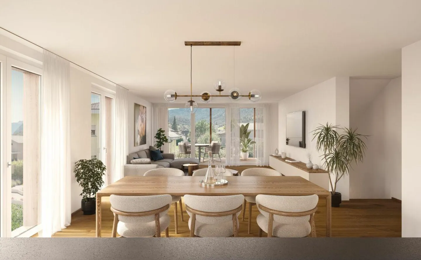 Modernes Doppelhaus mit Garten - Foto 3 von 4