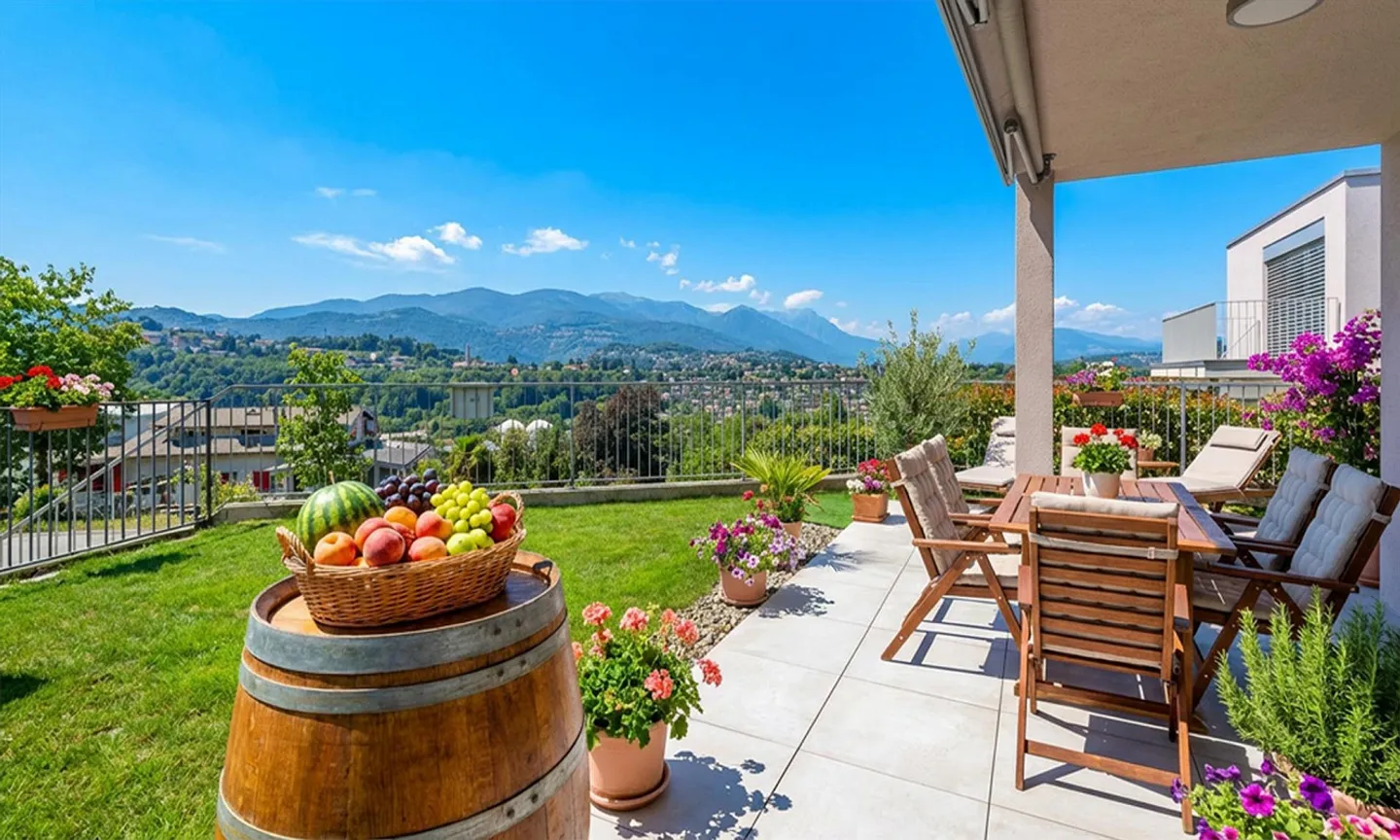 STUNNING AND MODERN 3.5 ROOMS WITH GARDEN IN PAZZALLO - Photo 2 of 10