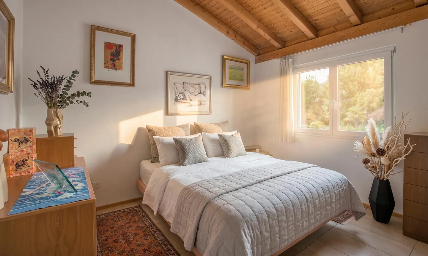 SCHÖNES HAUS MIT 5.5 ZIMMERN UND WUNDERSCHÖNEM GARTEN IN GRAVESANO - Foto 5 von 9
