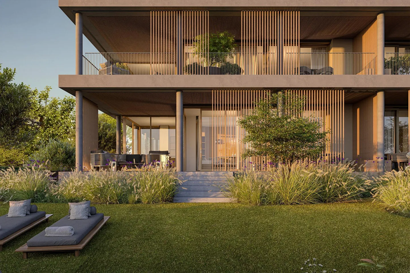 Exklusive Neubauwohnung mit grosszügigem Enea Garten. - Foto 1 von 3