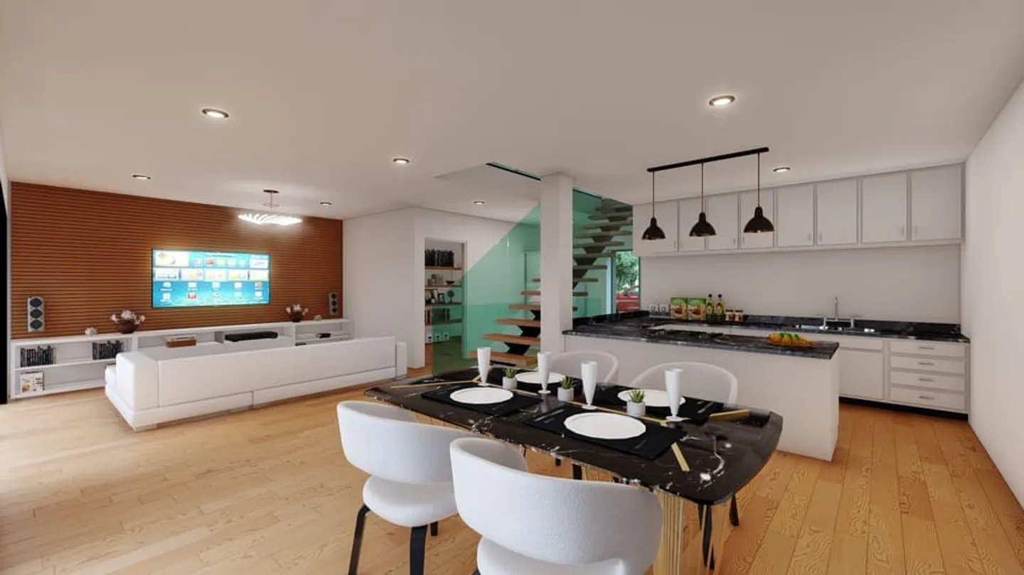 Large plot with building permit and authorized project for 3 villas in Grand - Photo 5 of 8