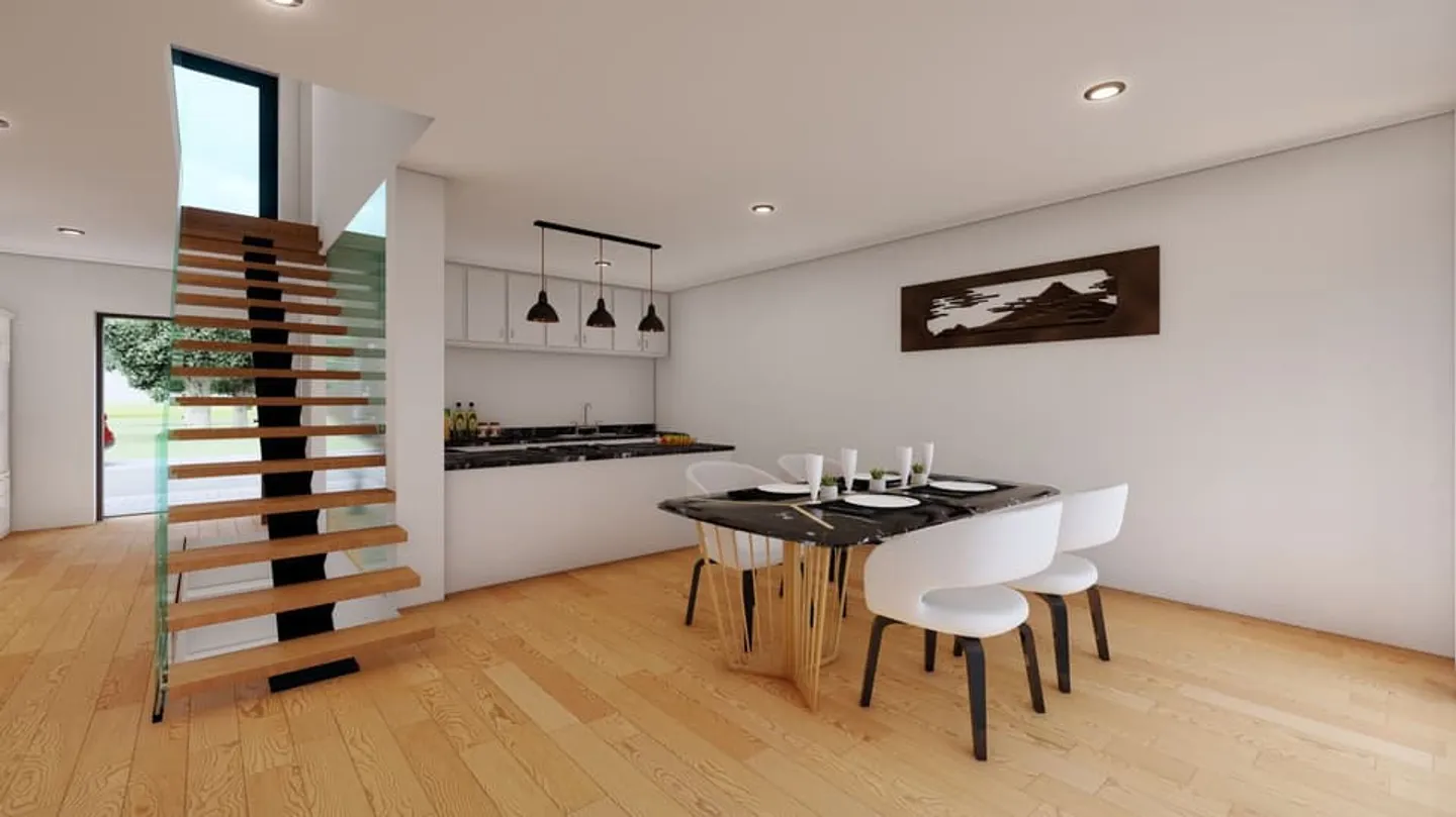 Large plot with building permit and authorized project for 3 villas in Grand - Photo 6 of 8