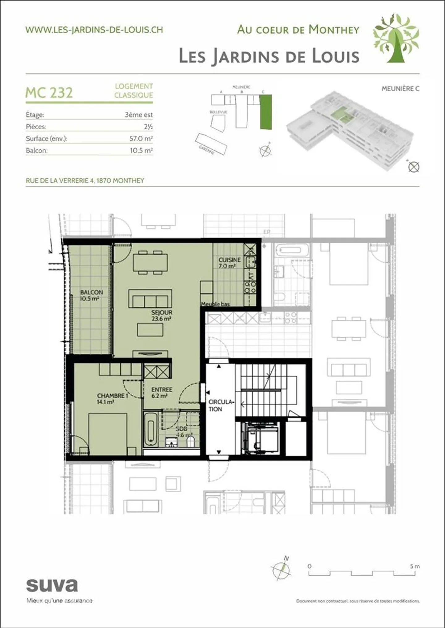 Appartamento 2.5 stanze - Foto 2 di 9