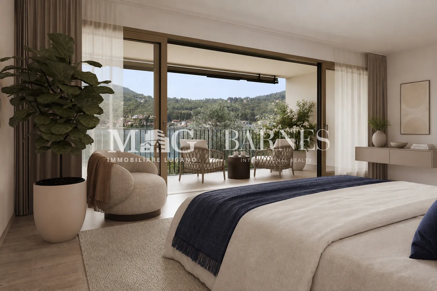 Eckvilla mit Seeblick und privatem Garten in Caslano - Foto 5 von 6