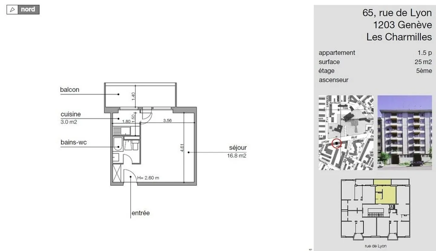 À saisir ! Magnifique studio au coeur de Genève ! - Photo 2 sur 2
