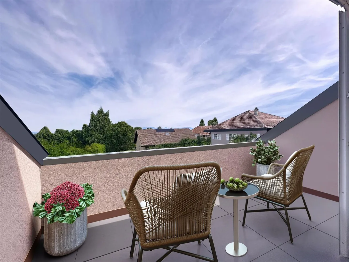 APPARTEMENT EN DUPLEX DE 5 PIÈCES AVEC BALCON ET PLACES DE PARC INTÉRIEURE ET EX - Photo 4 sur 13