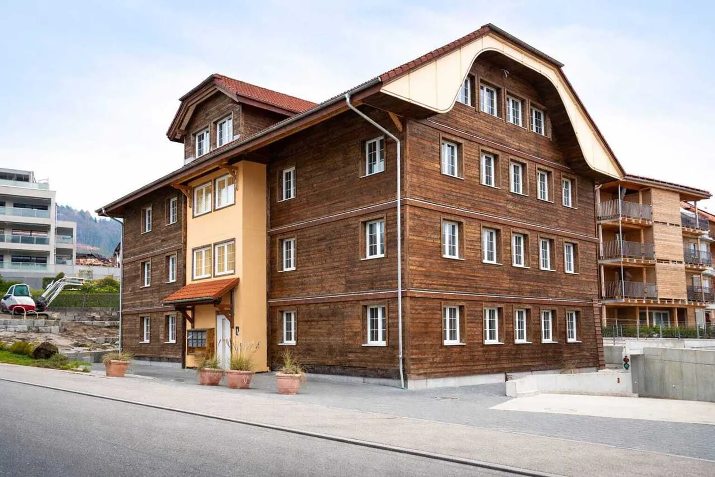 3.5 pièces nouvelle construction avec terrasse - économe en énergie à Grossdietwil - Photo 1 sur 9