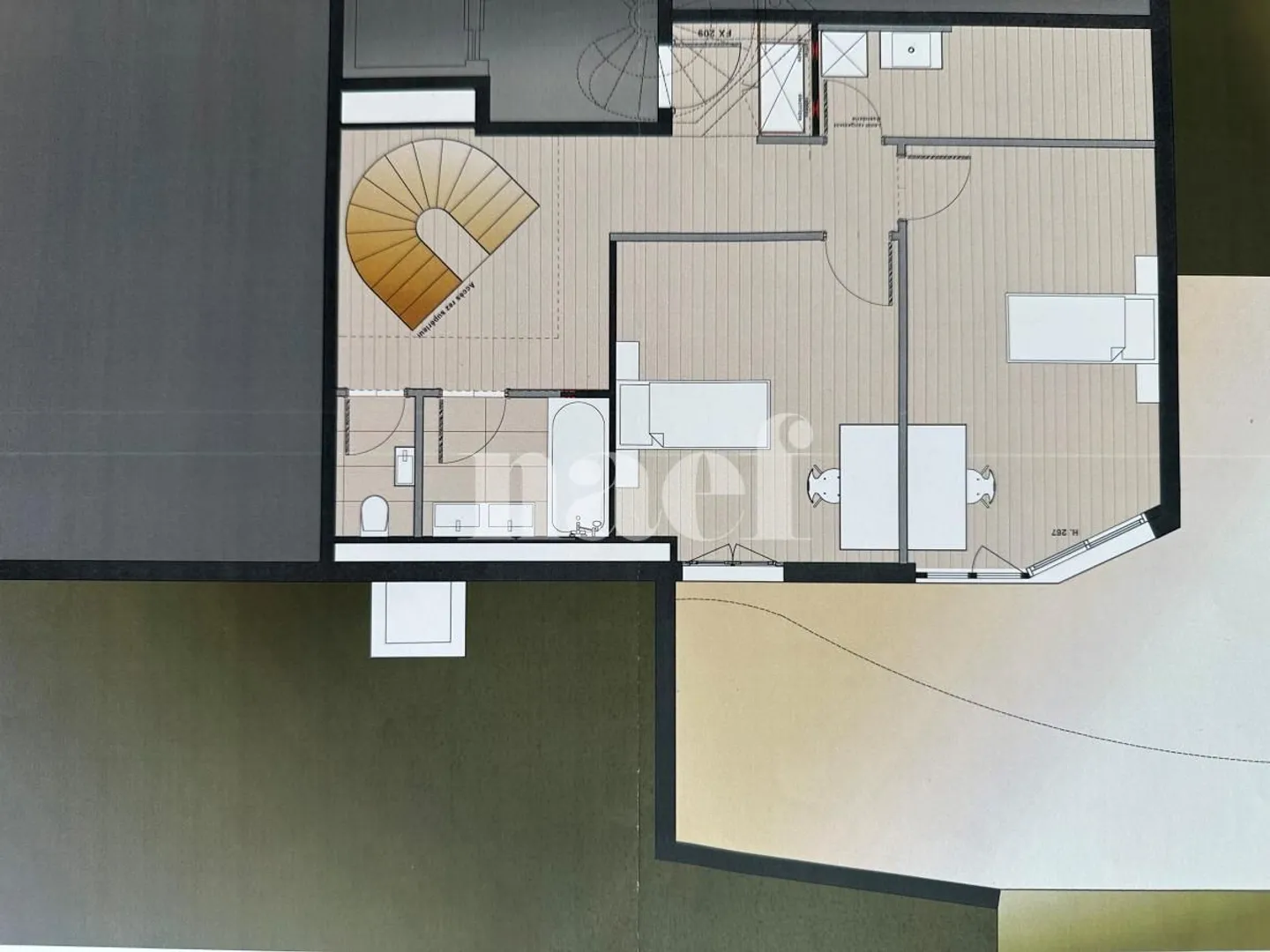 Bellissimo duplex in souplex di 6 stanze con terrazze e giardino privato - Foto 13 di 13