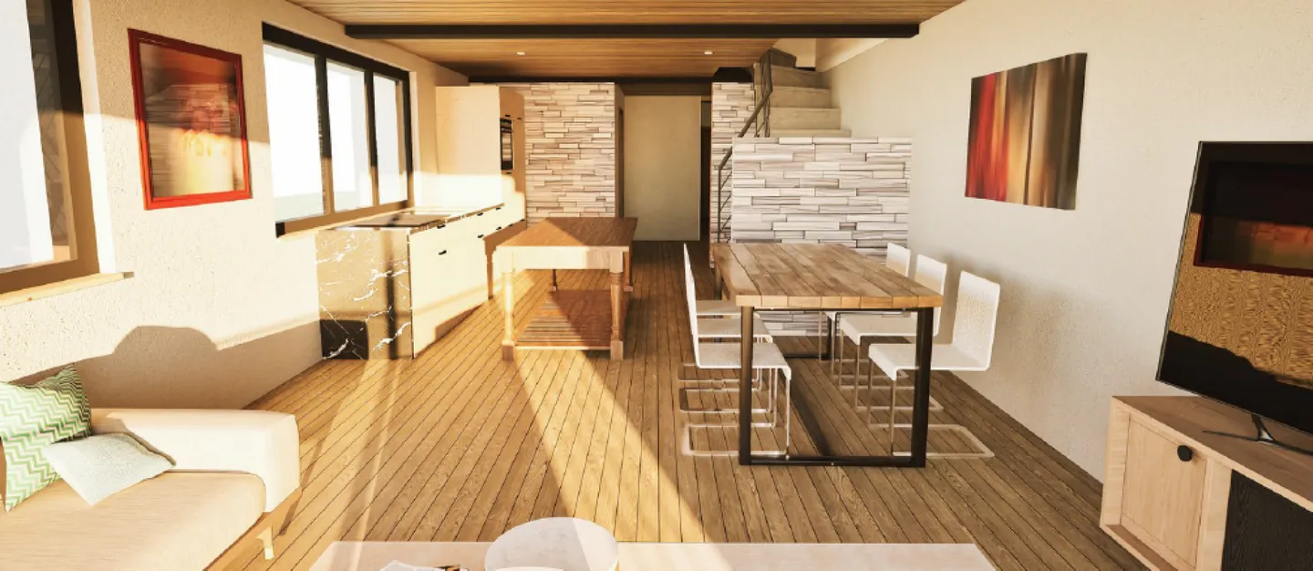 Moderne Maisonette in Saas-Grund - Foto 2 von 7