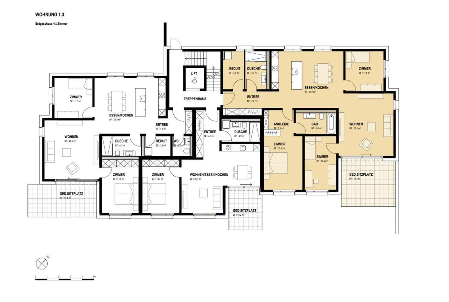 Erstbezug 4.5 Zimmer Wohnung nahe an der Natur - Foto 7 von 7