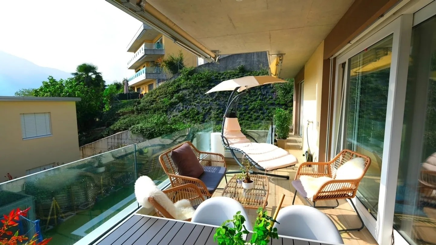 Melide - Modern 4.5-room apartment with partial lake view - Photo 1 of 10