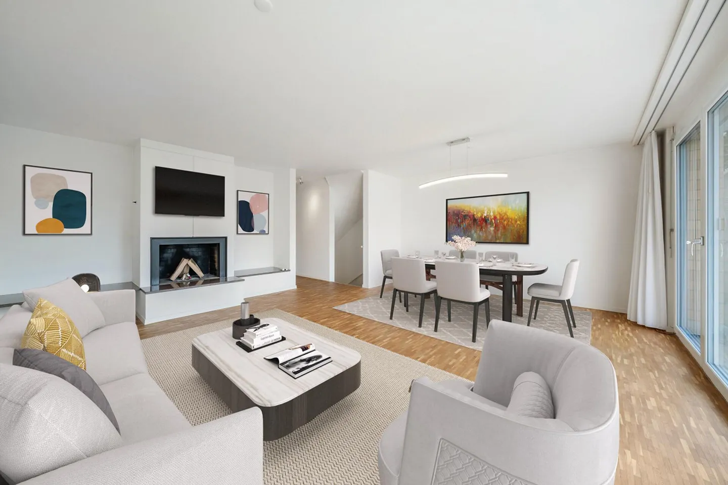 Stilvolles Reihenmittelhaus mit Seeblick - Foto 3 von 22