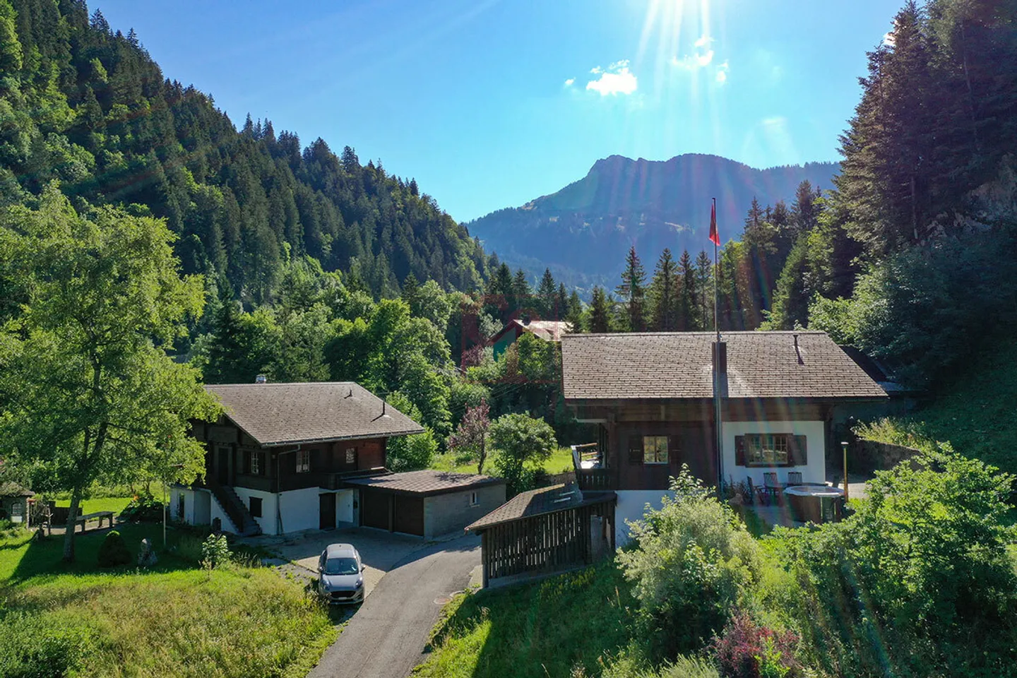 Wunderschönes 4,5-Zimmer-Chalet zu bauen - Jaun - Foto 4 von 5