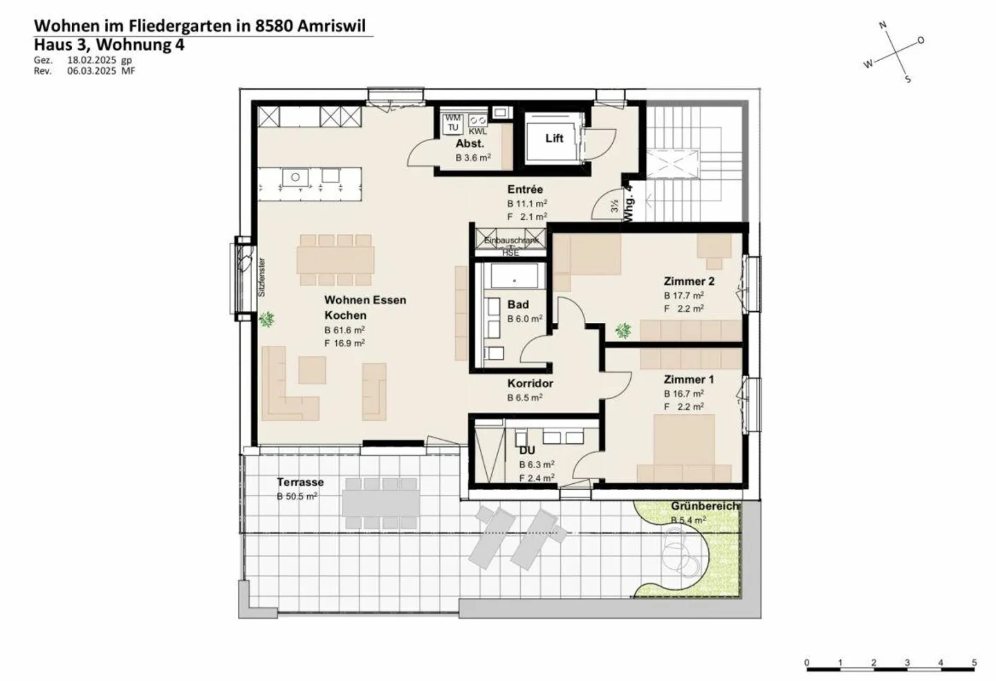 New construction project "Fliedergarten" - modern living with style and sustainability - luxurious penthouse apartment - Photo 5 of 12
