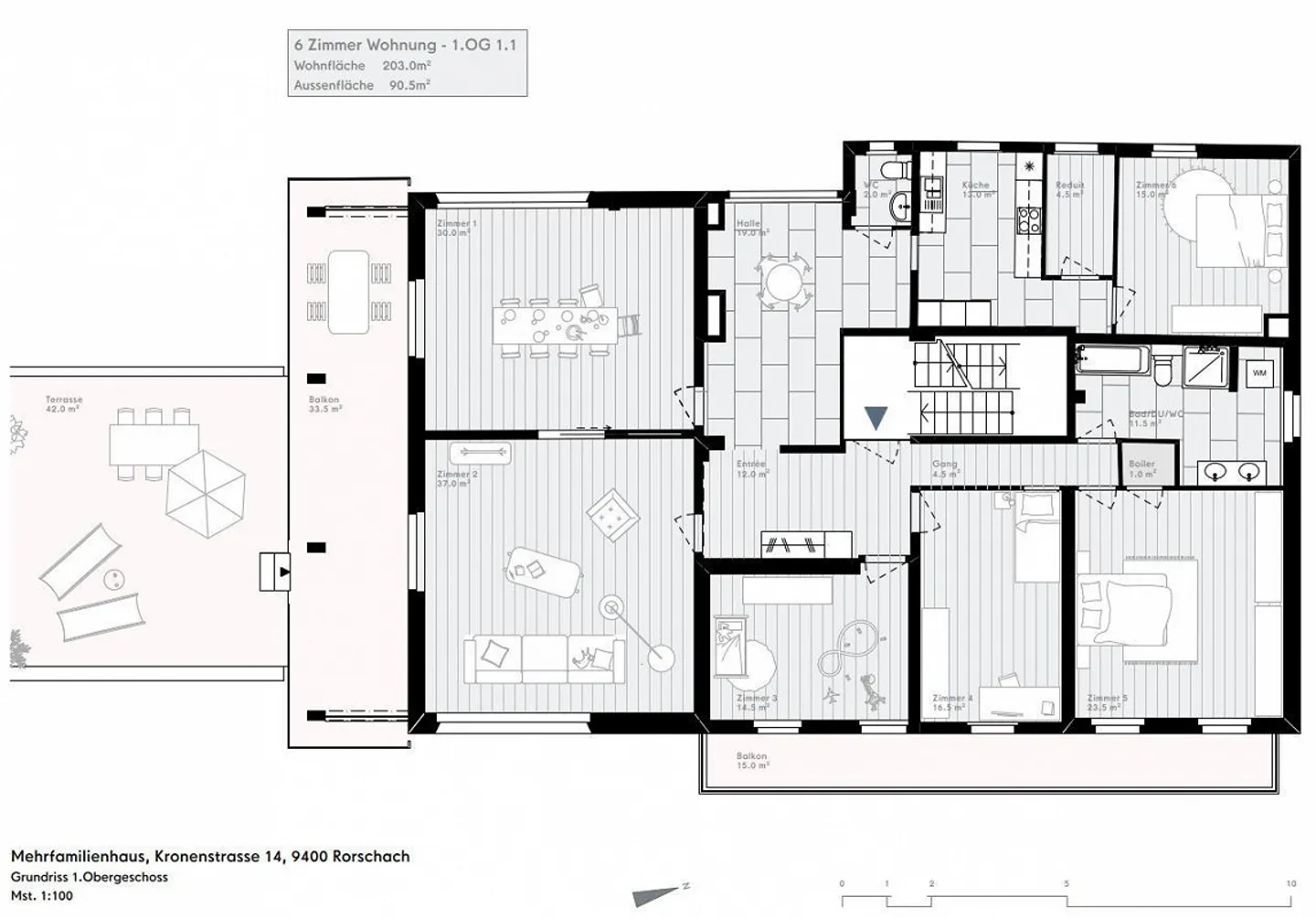 Opportunité unique - Appartement de 6 pièces en emplacement central - Photo 12 sur 13